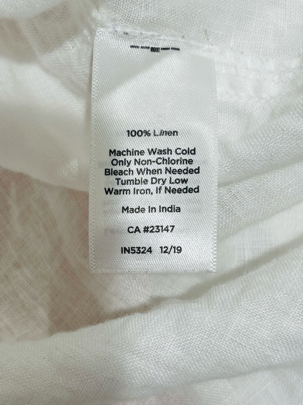 Talbots White Linen “Camp Shirt” - Picture 10 of 10